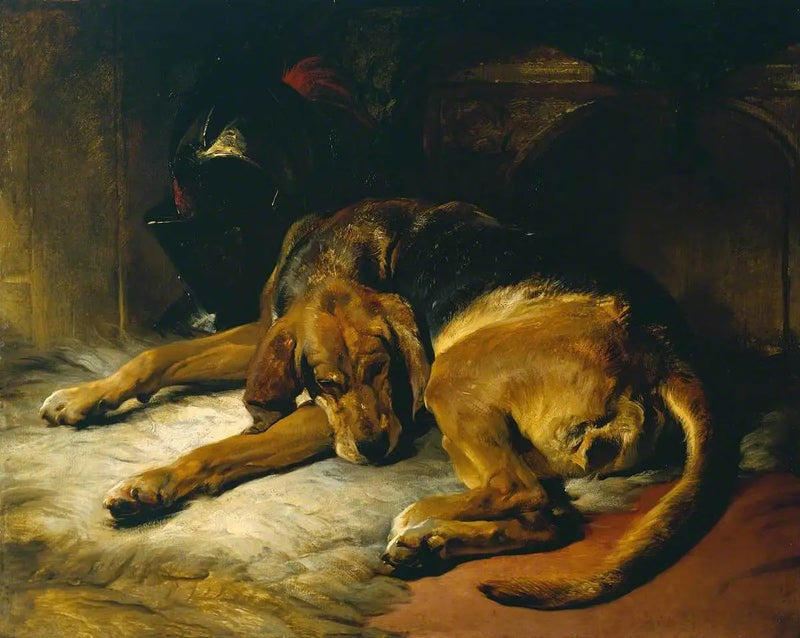 Schlafender Jagdhund - Edwin Henry Landseer