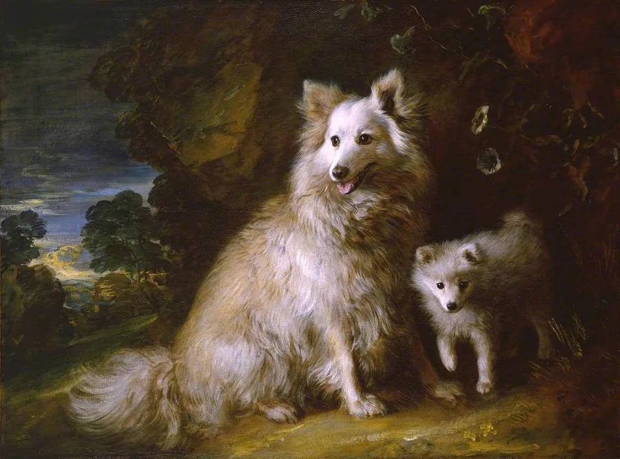 Pommernschäferhund und Welpe - Thomas Gainsborough