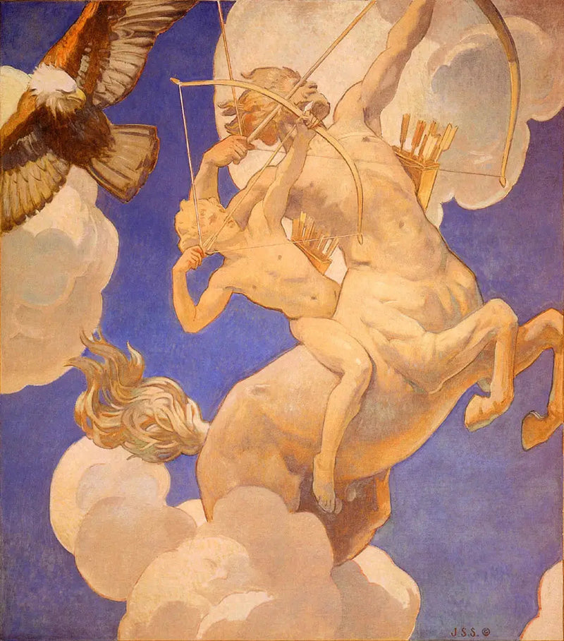 Chiron und Achilles - John Singer Sargent