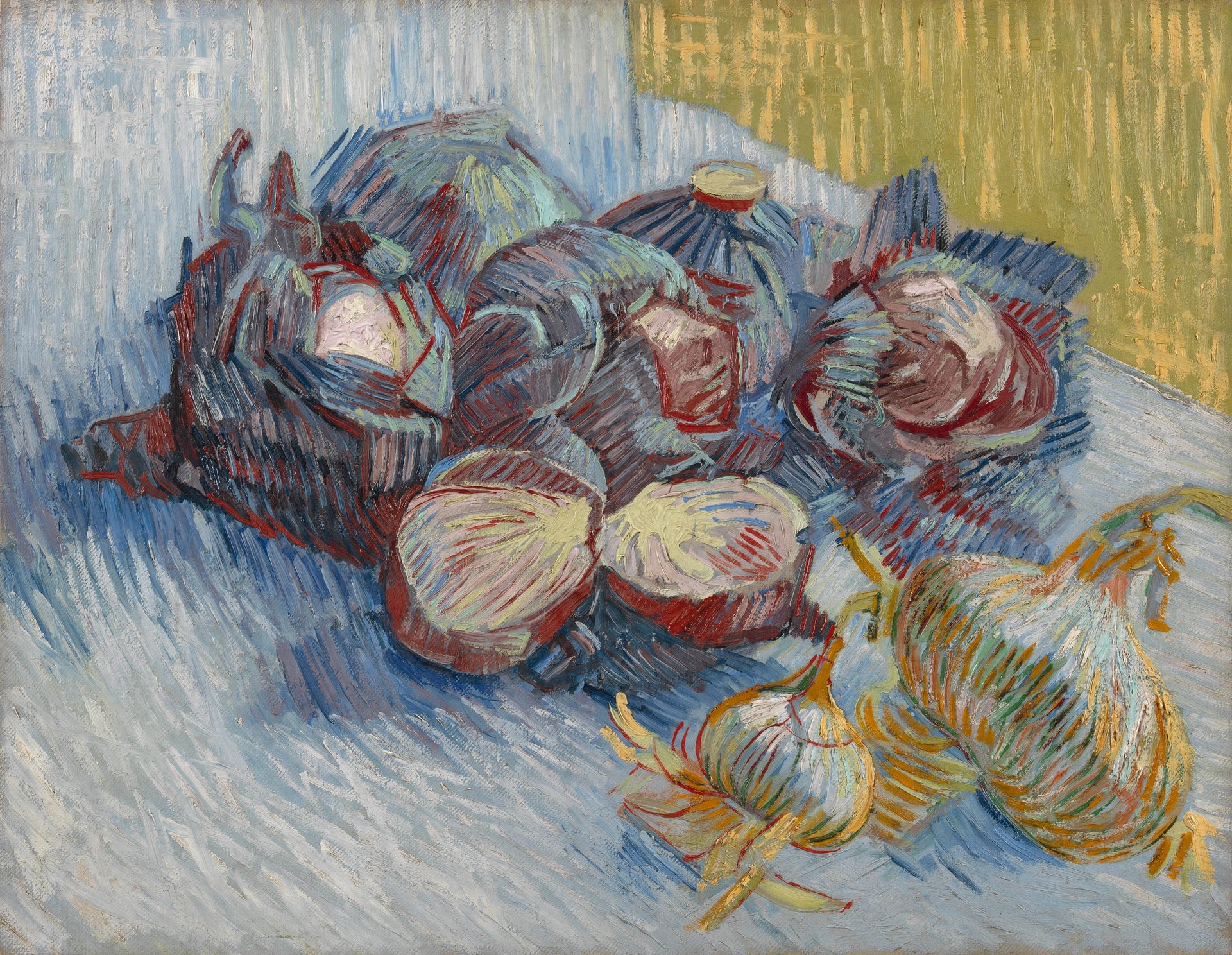 Choux rouges et ail, F374 — nature morte parisienne peinte par Vincent van Gogh