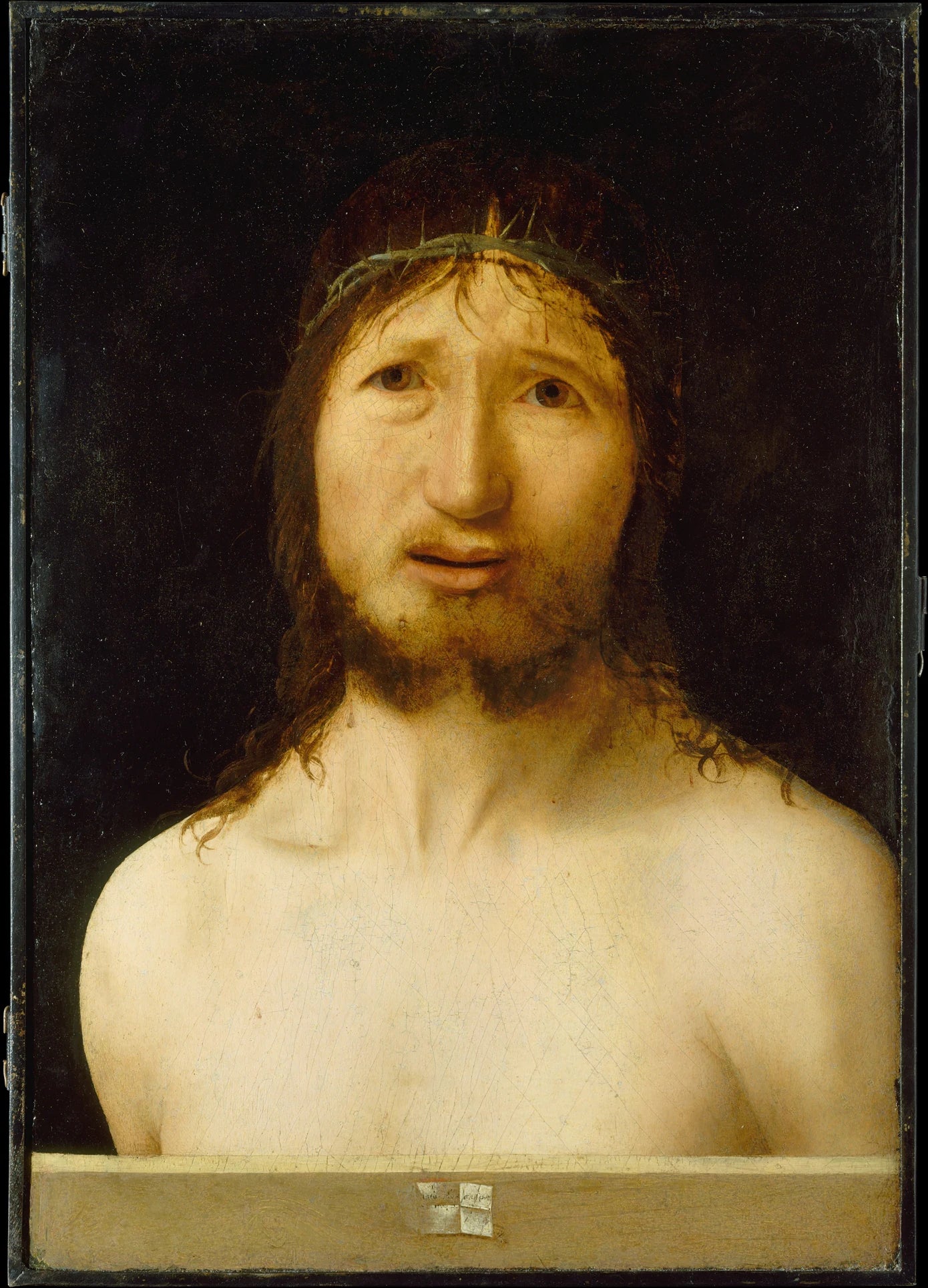 Le Christ couronné d'épines - Antonello da Messina (Antonello di Giovanni d'Antonio)