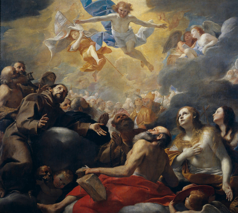 Christus in der Herrlichkeit mit den Heiligen - Mattia Preti