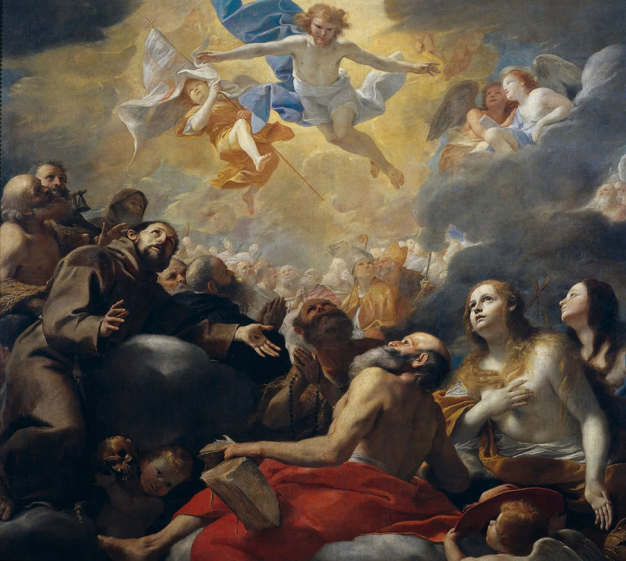 Christus in der Herrlichkeit mit den Heiligen - Mattia Preti