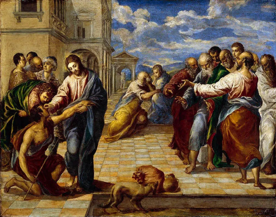 Christus heilt die Blinden - El Greco