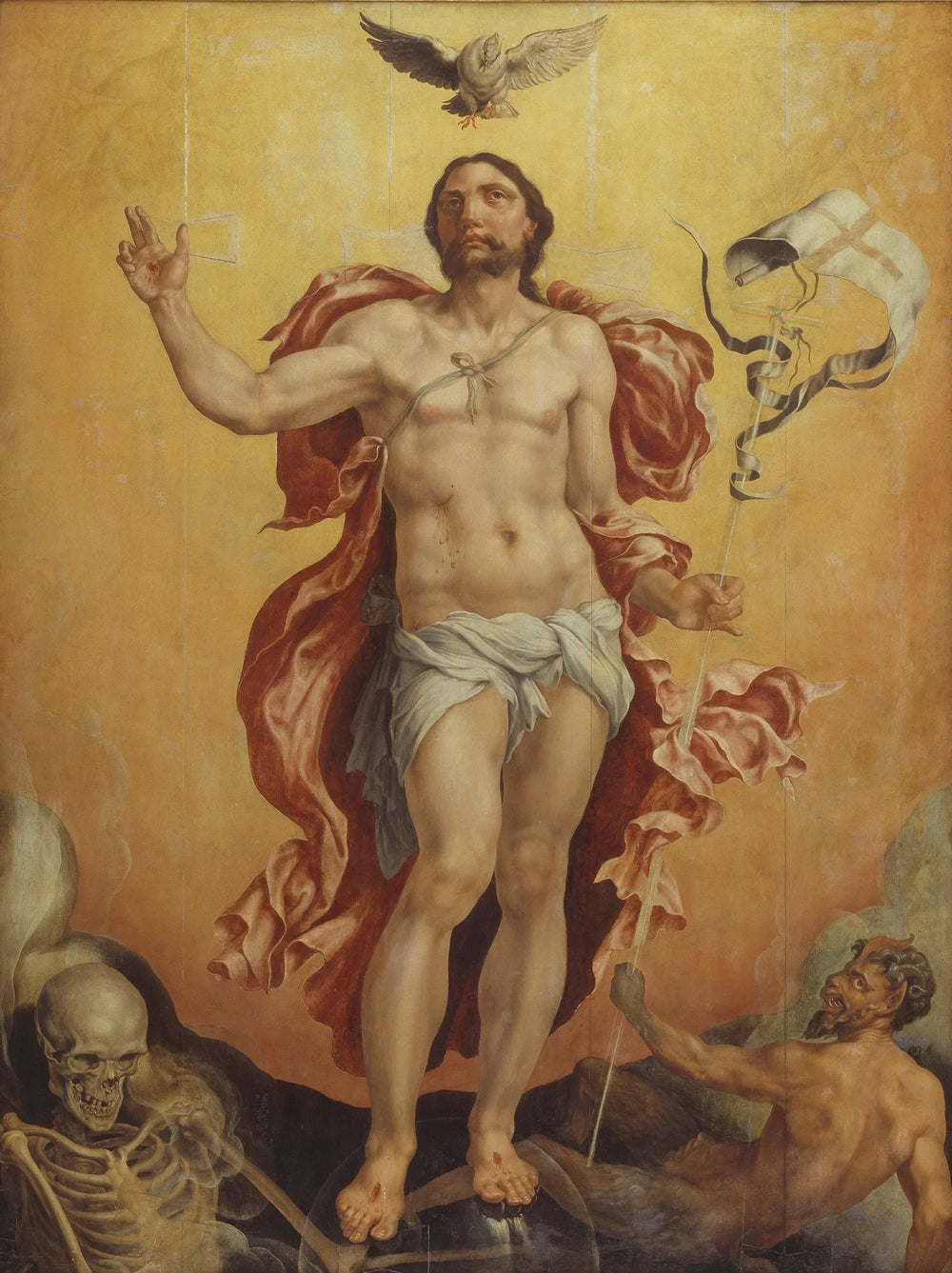 Christ victorieux du péché et de la mort - Maarten van Heemskerck image 1 reproduction réalisée par Alpha Reproduction
