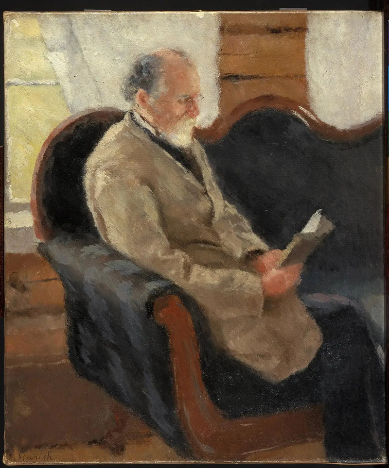 Christian Munch auf dem Sofa - Edvard Munch