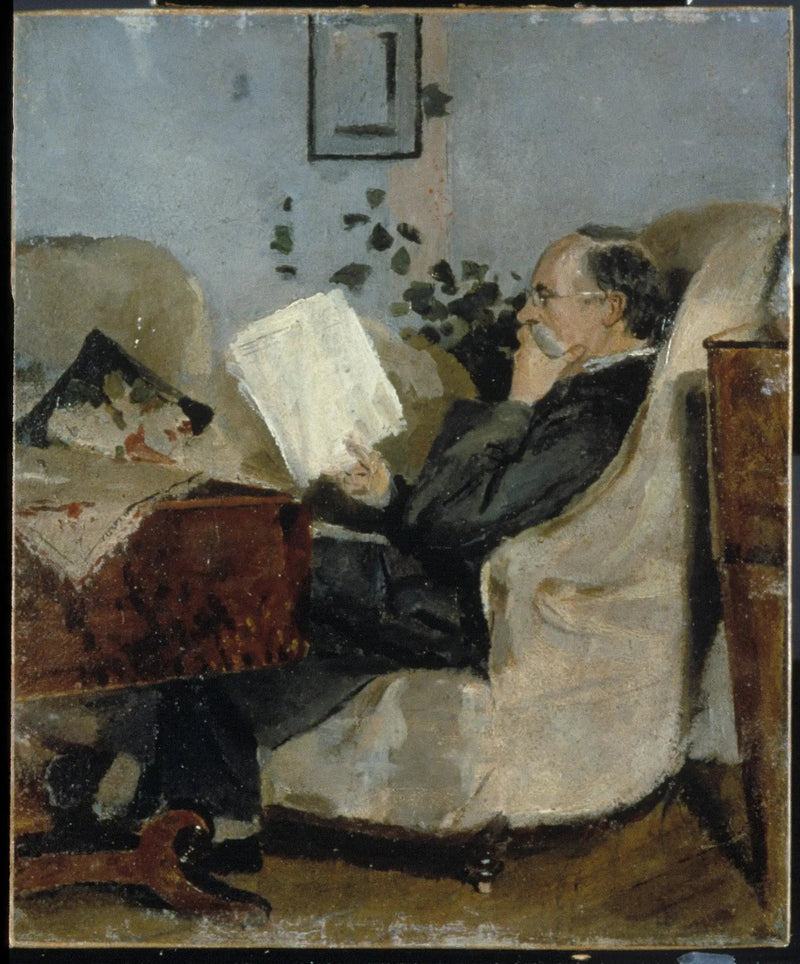 Christian Munch auf dem Sofa - Edvard Munch