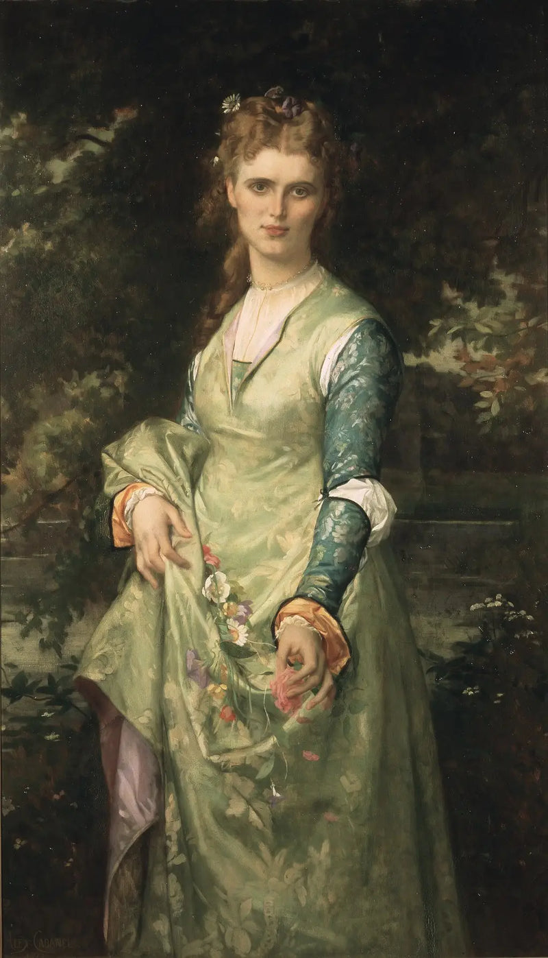 Christina Nilsson, 1843-1921, Opernsängerin, wie Ophelia - Alexandre Cabanel