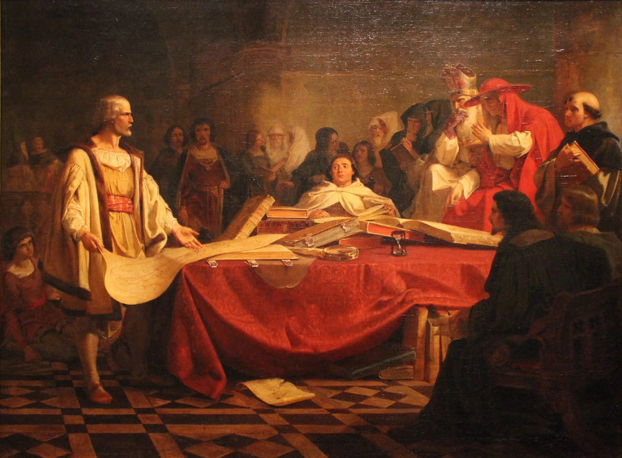 Christoph Kolumbus vor dem Rat von Salamanca - Emanuel Leutze
