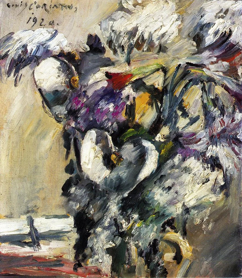 Chrysanthemen und Kalla - Lovis Corinth
