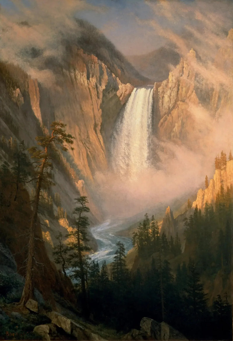 Yellowstone-Fälle - Albert Bierstadt