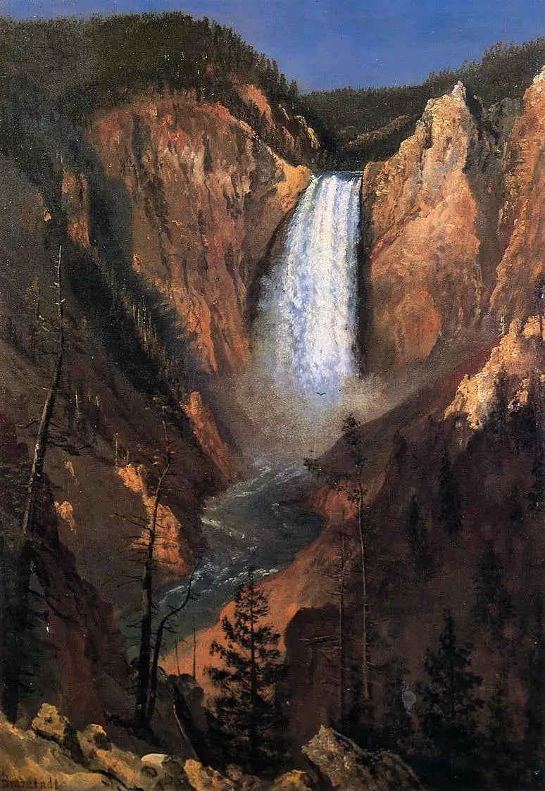 Yellowstone-Fälle - Albert Bierstadt