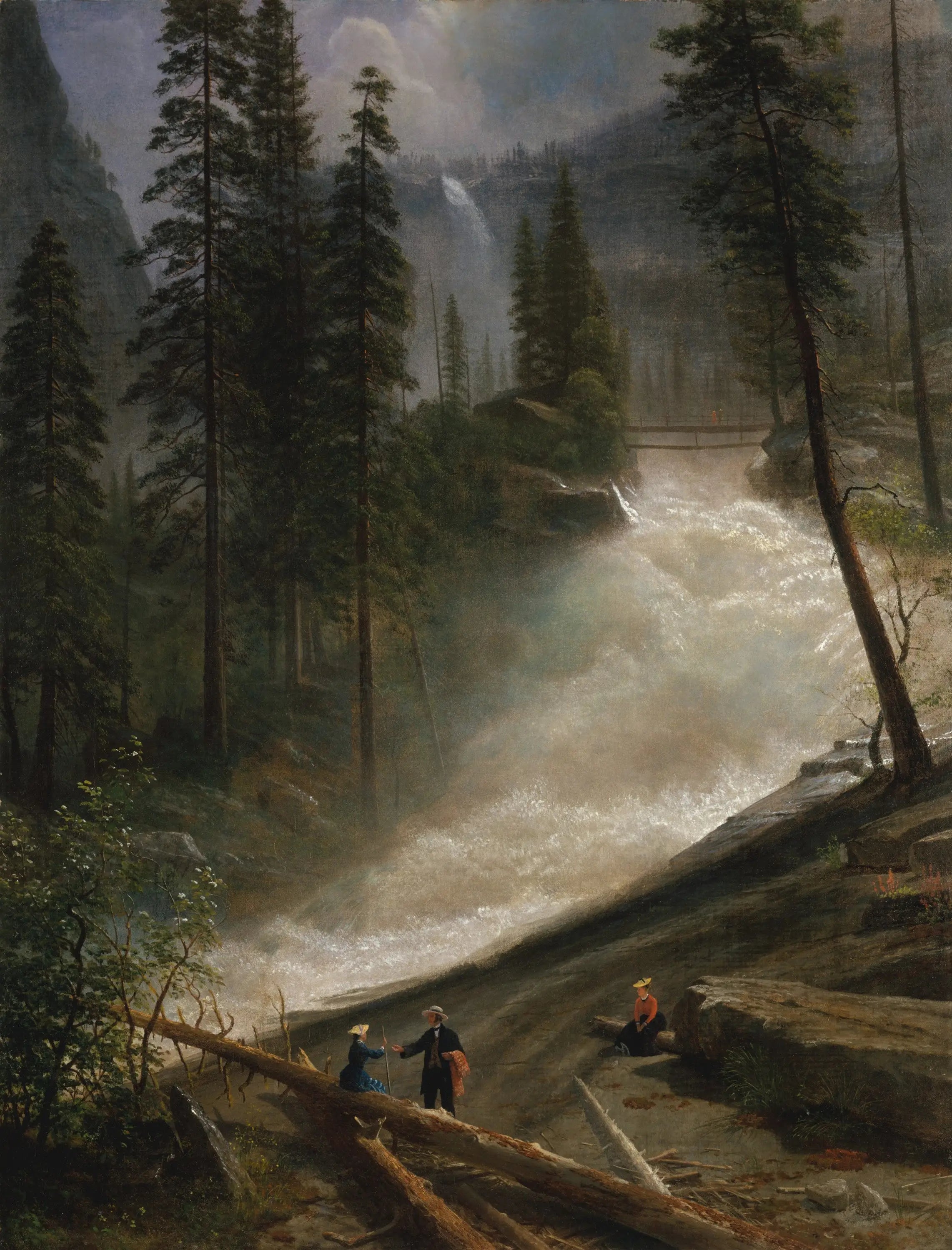 Chutes du Nevada Yosemite - Albert Bierstadt - Alpha Reproduction