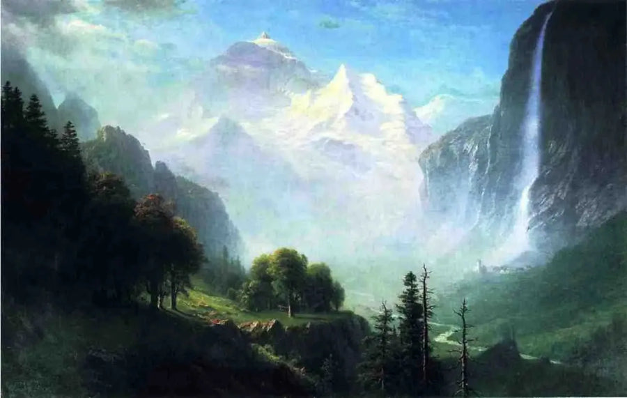Staubbach-Fälle, bei Lauterbrunnen, Schweiz - Albert Bierstadt