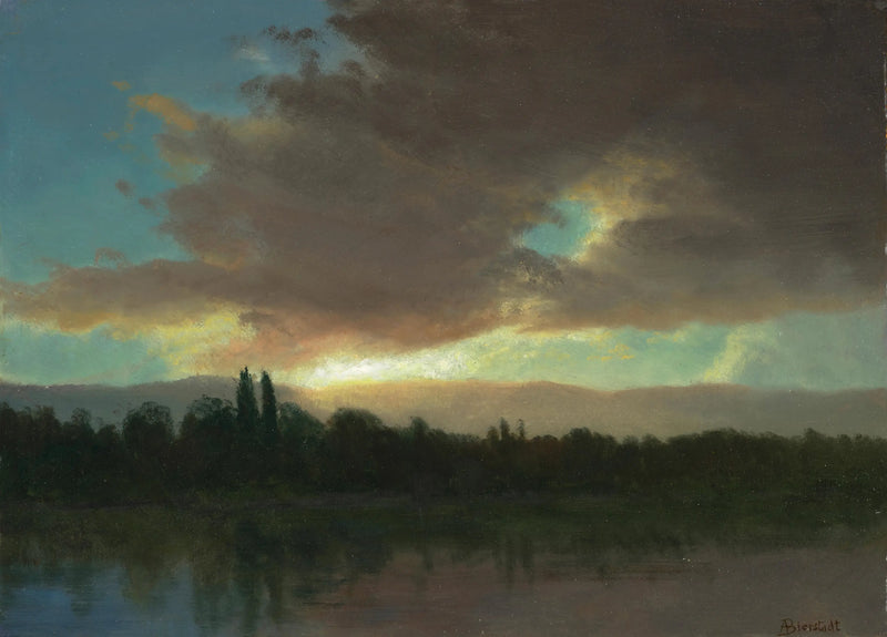 Abendhimmel - Albert Bierstadt