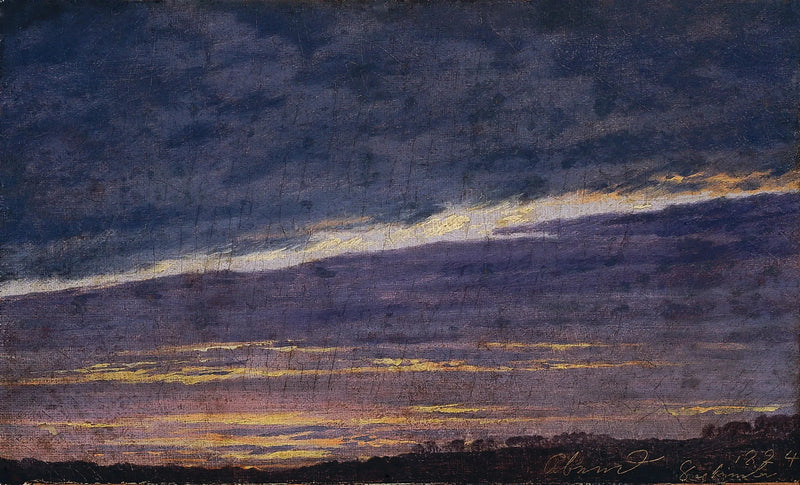 Bewölkter Abendhimmel - Caspar David Friedrich