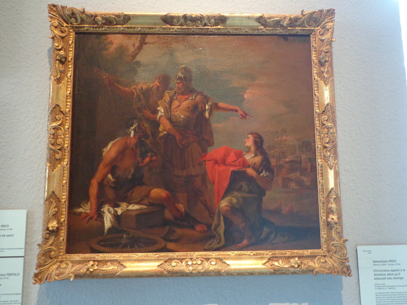 Cincinnatus aufgerufen vom Feld - Sebastiano Ricci