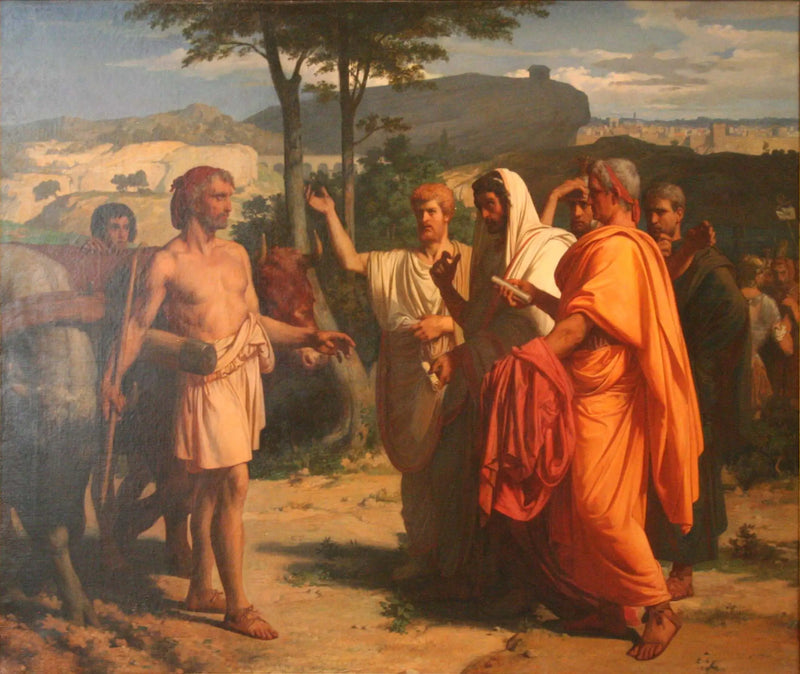 Cincinnatus empfängt die Botschafter, die ihm die Insignien der Diktatur überbringen - Alexandre Cabanel