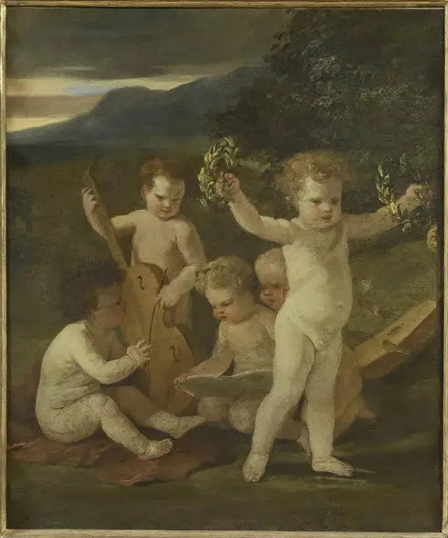 Fünf Musiker-Kinder - Nicolas Poussin