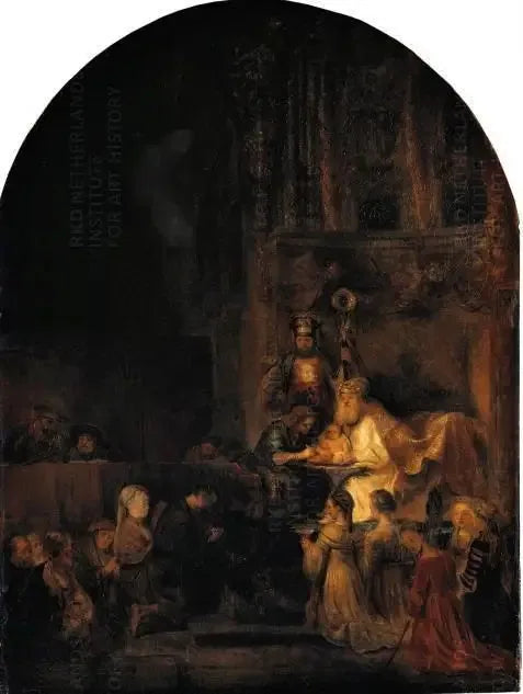 Circoncision, copie d'une partie de la série Passion pour Frederik Hendrik - Rembrandt image 1 tableau peint à l’huile sur toile