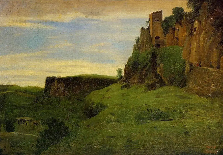 Civita Castellana. Fabriken auf den Felsen - Jean-Baptiste Camille Corot