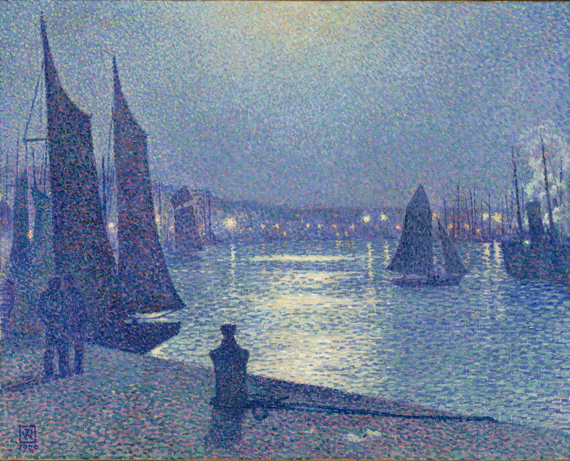 Mondschein in Boulogne-sur-Mer - Théo van Rysselberghe