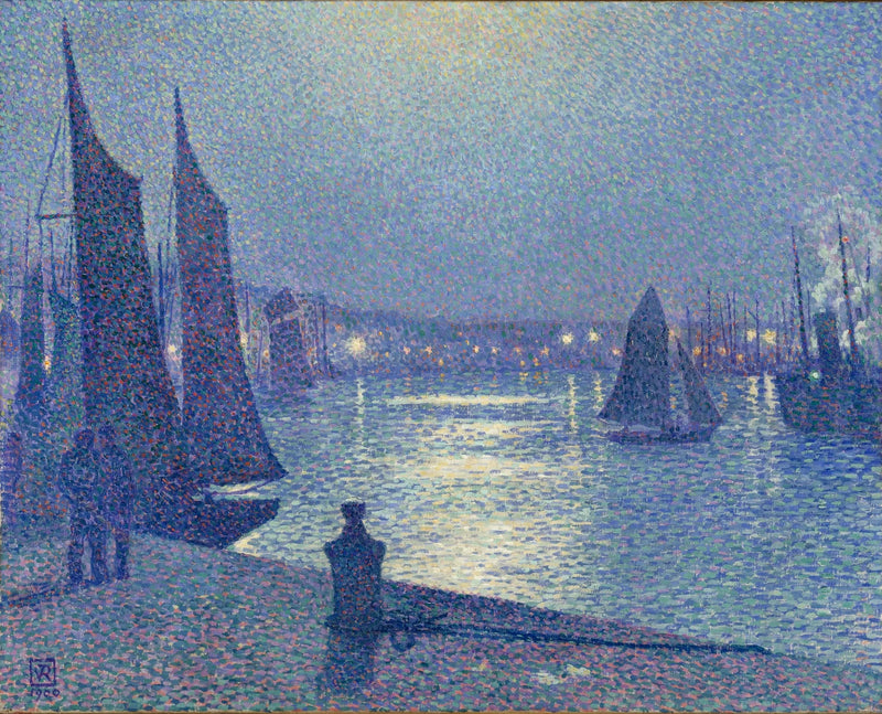 Mondschein in Boulogne-sur-Mer - Théo van Rysselberghe