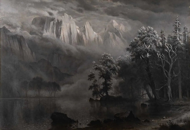 Mondschein in Yosemite - Albert Bierstadt