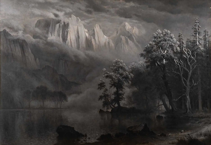 Mondschein in Yosemite - Albert Bierstadt