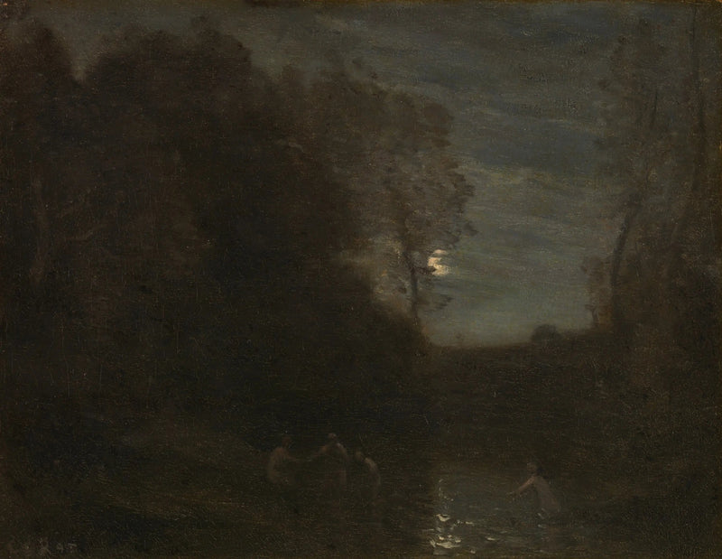 Mondschein - Jean-Baptiste Camille Corot