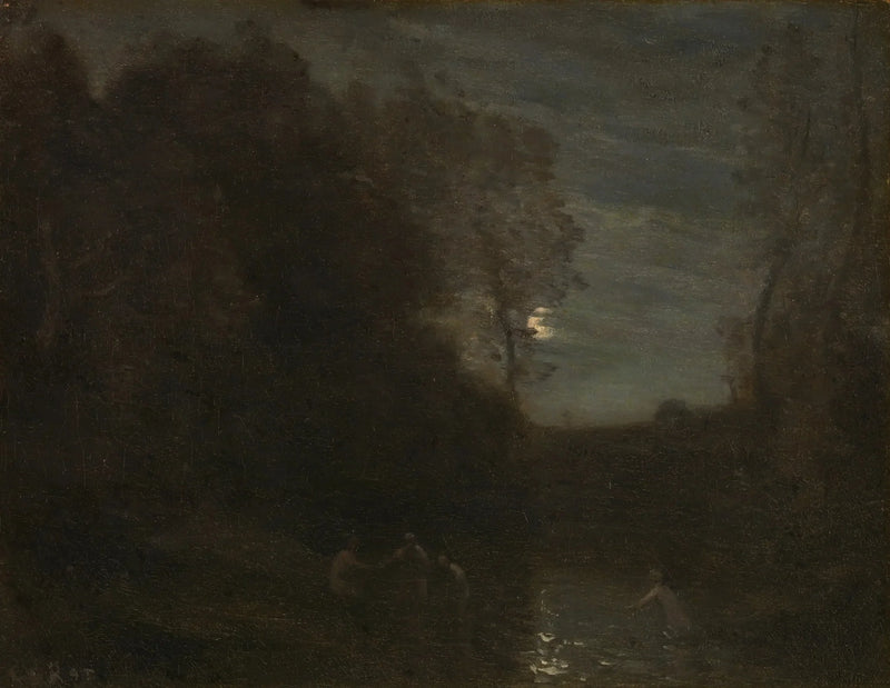 Mondschein - Jean-Baptiste Camille Corot