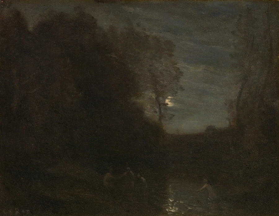 Mondschein - Jean-Baptiste Camille Corot