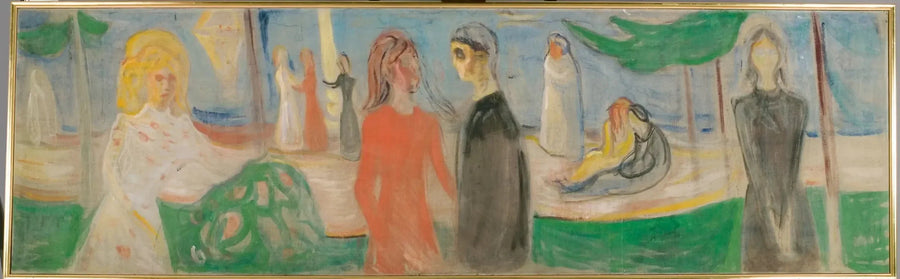 Mondschein am Strand - Edvard Munch
