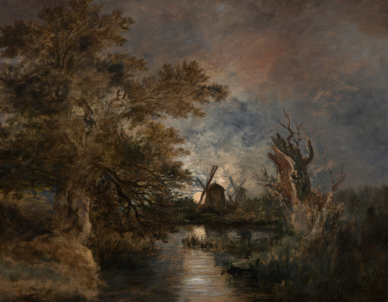 Clair de lune sur le Yare - John Crome