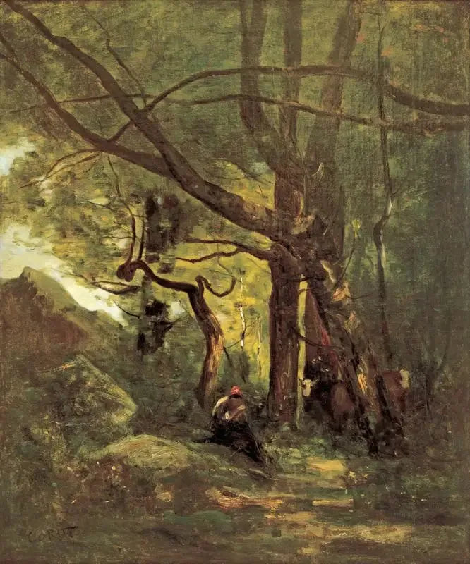 Lichtung im Wald - Jean-Baptiste Camille Corot