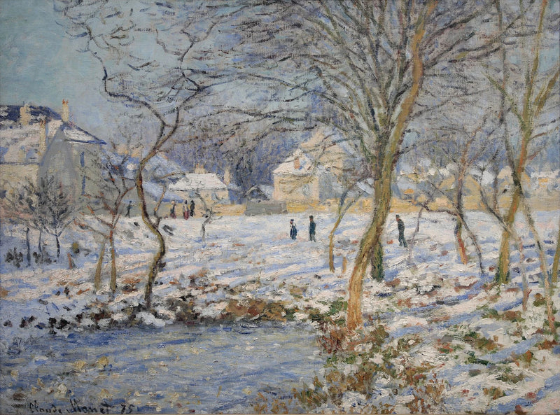 Der See, der Schnee-Effekt - Claude Monet