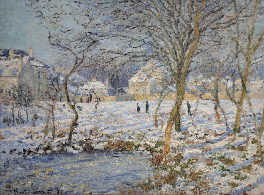 Der See, der Schnee-Effekt - Claude Monet