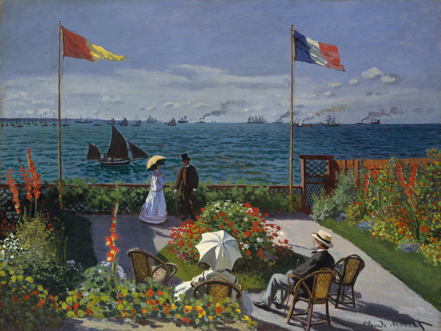 Terrasse in Sainte-Adresse - Claude Monet