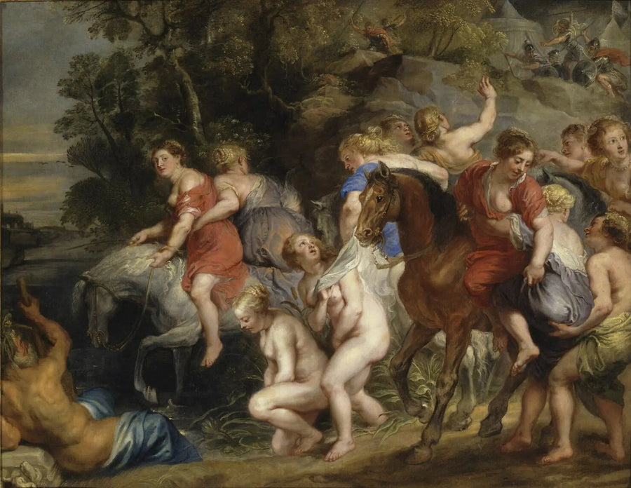 Clélie, die den Tiber überquert - Peter Paul Rubens