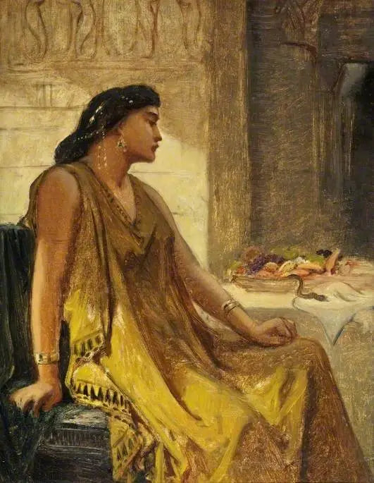 Kleopatra und die Aspik - Edward Poynter