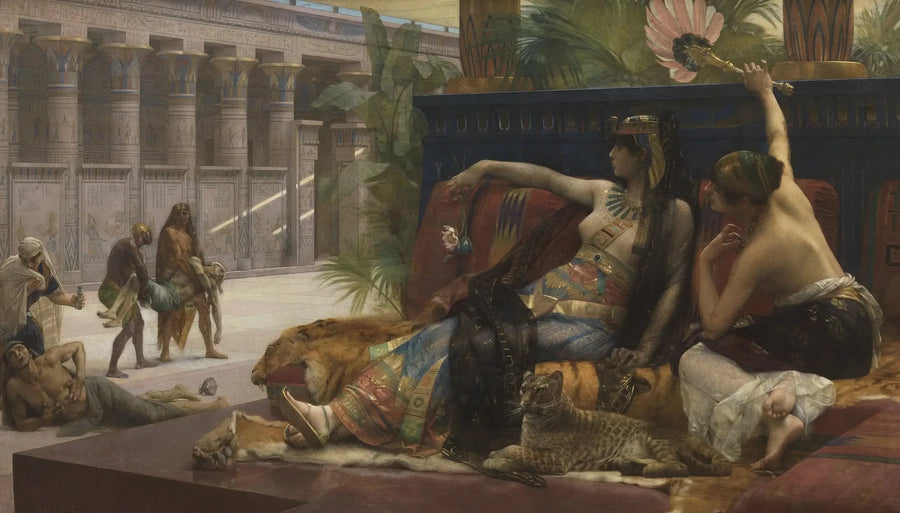 Kleopatra verhängt Gifte über zum Tode Verurteilte - Alexandre Cabanel
