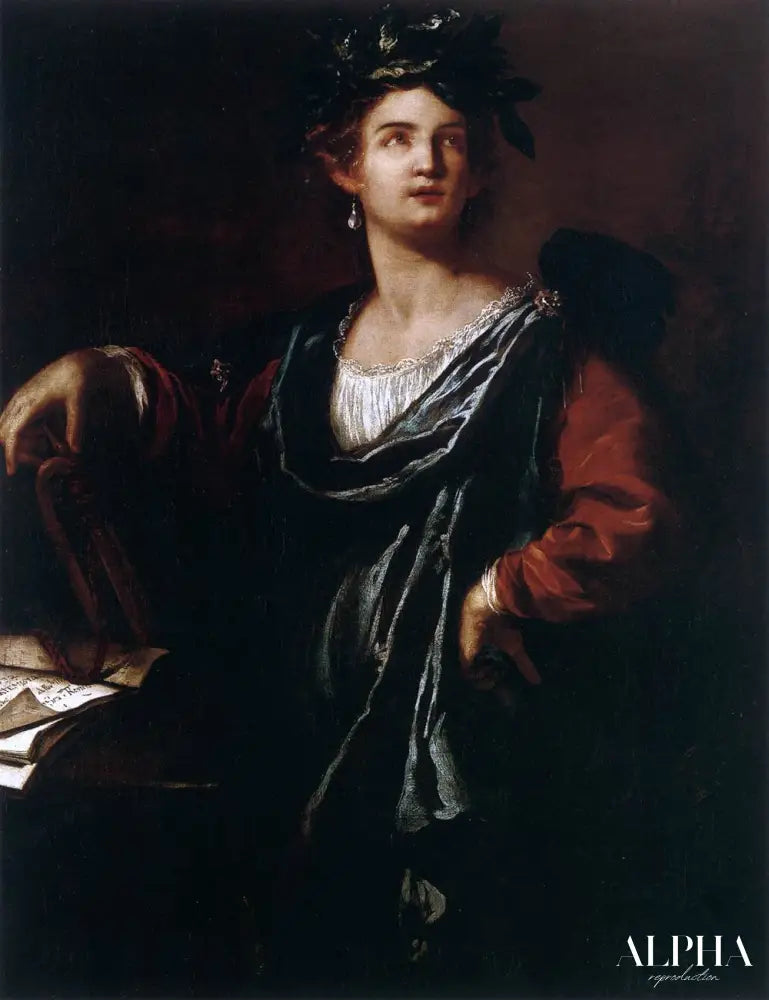 Clio, la muse de l'histoire - Artemisia Gentileschi - Reproductions de tableaux et peintures haut de gamme