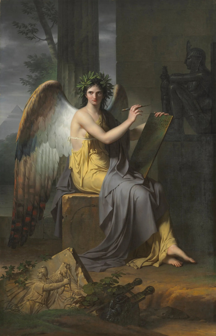Clio, Muse, die über die Geschichte wacht - Charles Meynier