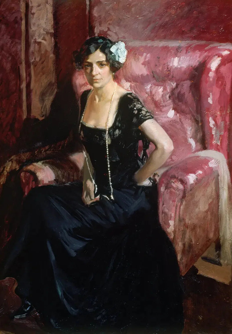 Clotilde im Abendkleid - Joaquín Sorolla