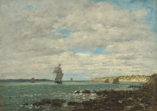 🌊 Küsten der Bretagne – Eugène Boudin (1874)