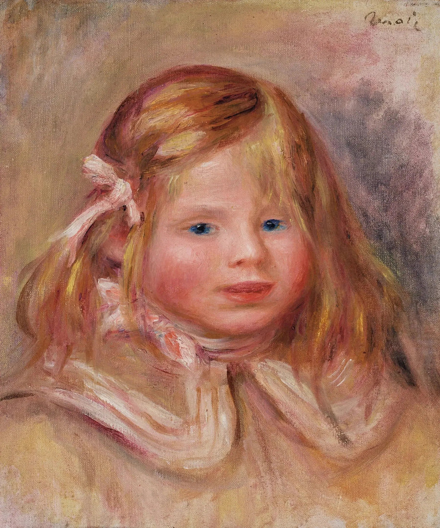 Coco mit rosa Band - Pierre-Auguste Renoir