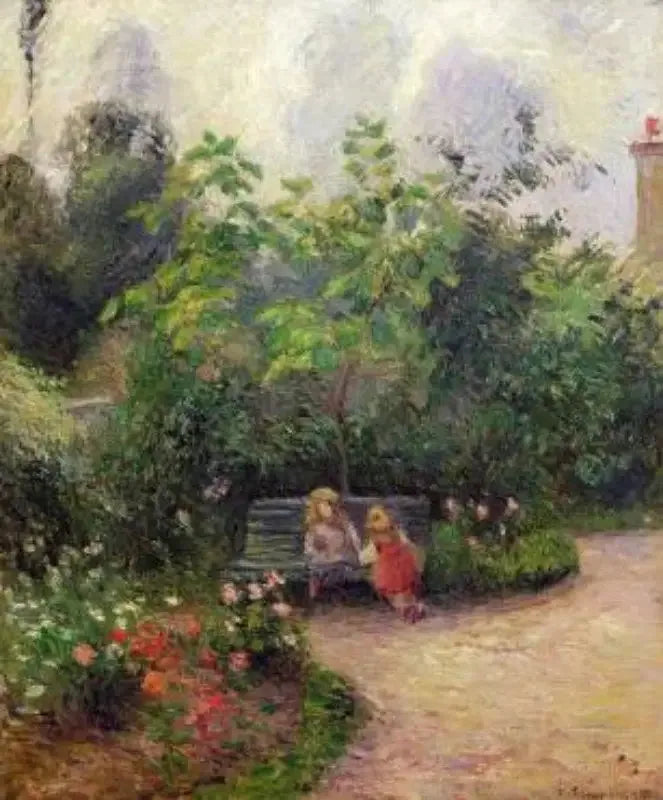 Garten Ecke im Hermitage. Pontoise - Camille Pissarro