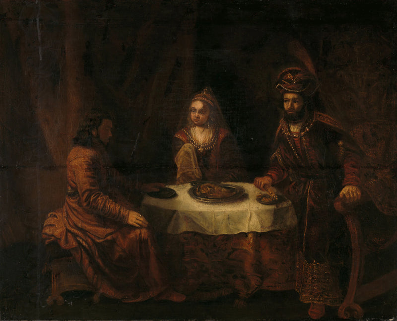 La colère d'Assuérus - Artiste inconnu du Rijksmuseum