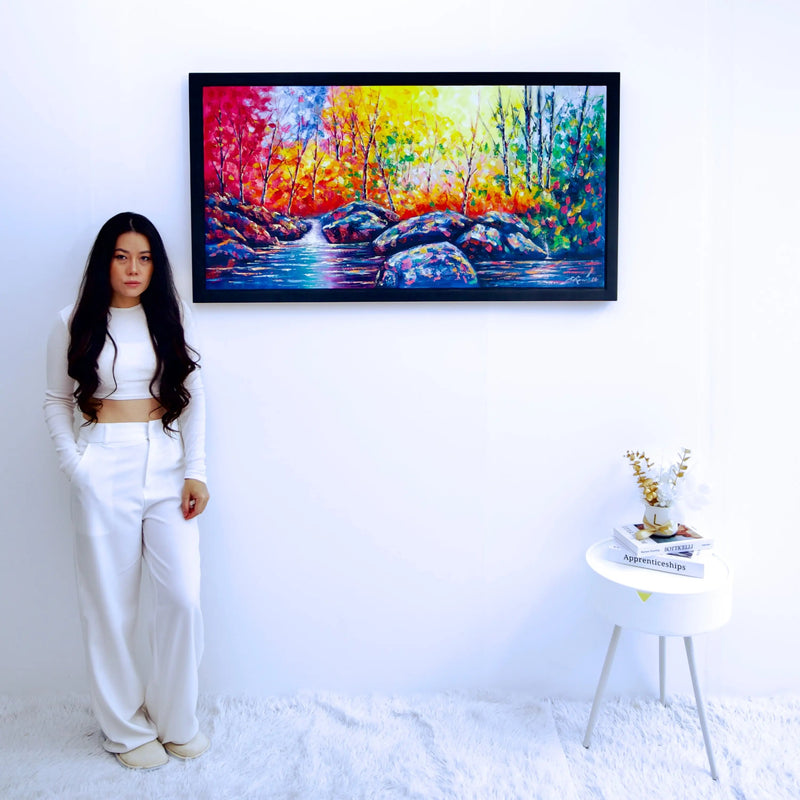 Farbiger Wald | 120 x 60 cm