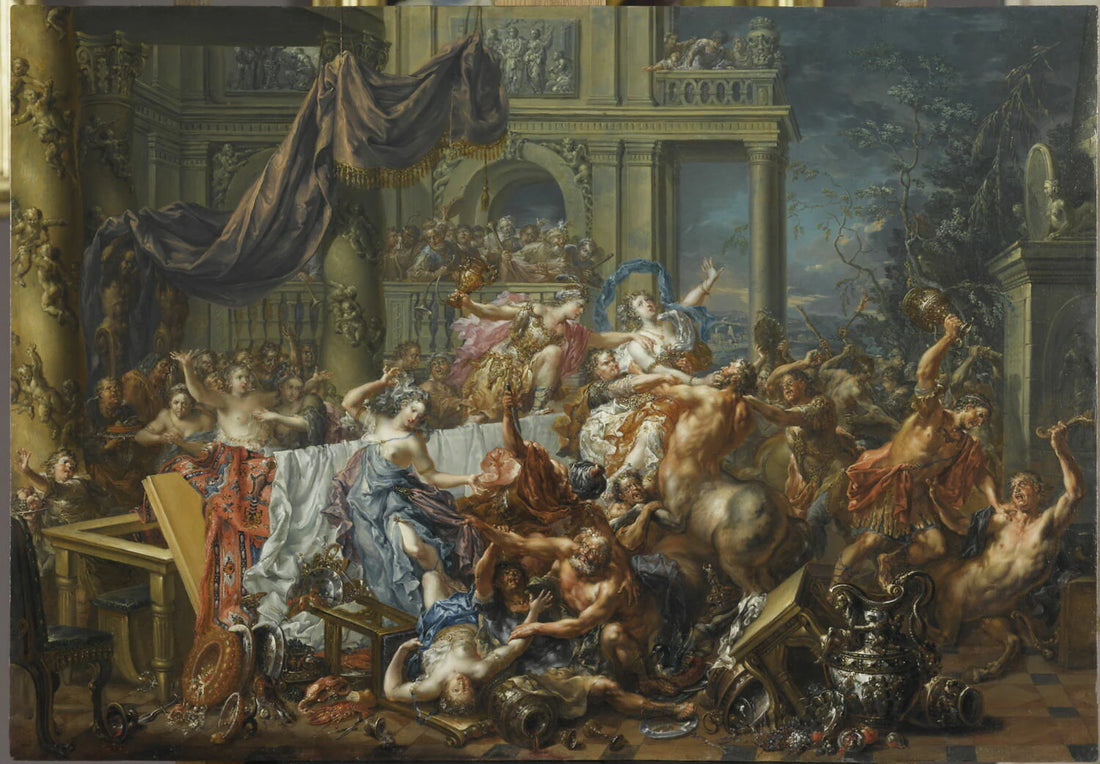 Le Combat des Centaures et des Lapithes - Johann Georg Platzer